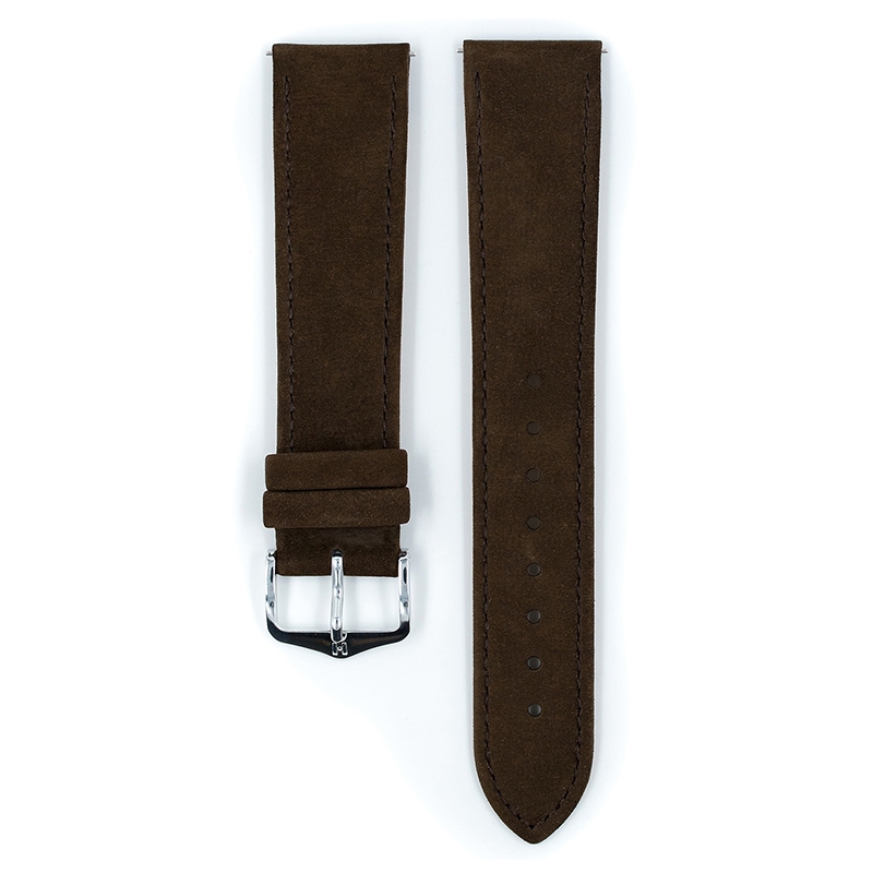 Hirsch Nubuk Uhrenarmband Braun