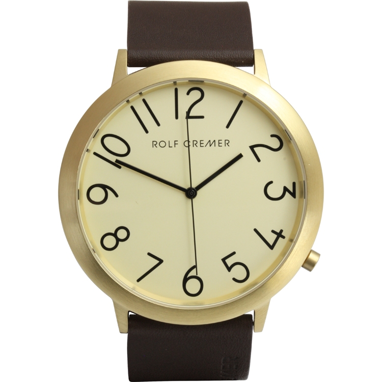 Rolf Cremer Jumbo II 495112 Uhrenarmband Dunkelbraun Leder 24mm