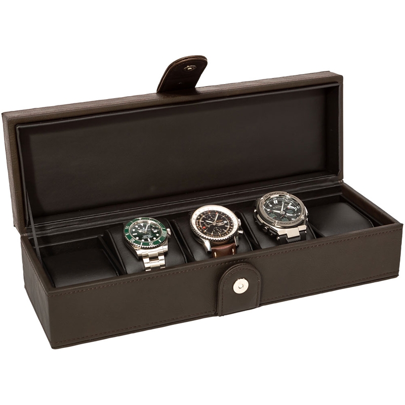 La Royale Classico 5 Uhrenbox Braun - 5 Uhren