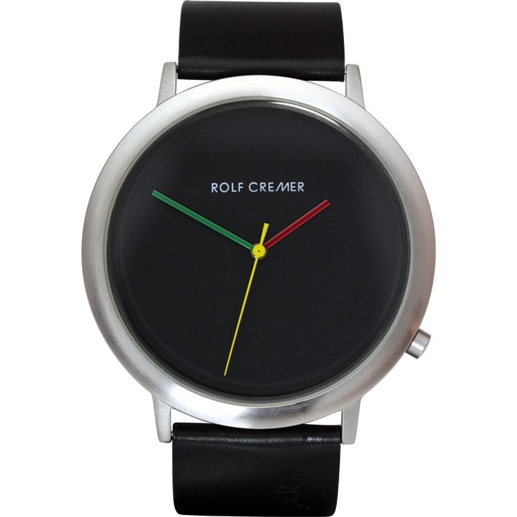 Rolf Cremer Jumbo II 491916 Uhrenarmband Schwarz Leder 24mm