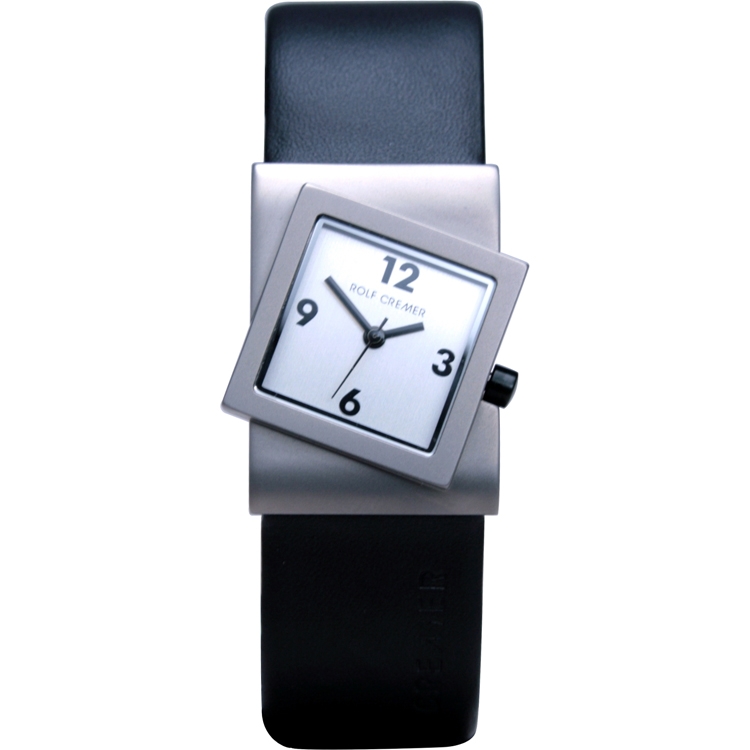 Rolf Cremer Turn 491998 Uhrenarmband Schwarz Leder 22mm