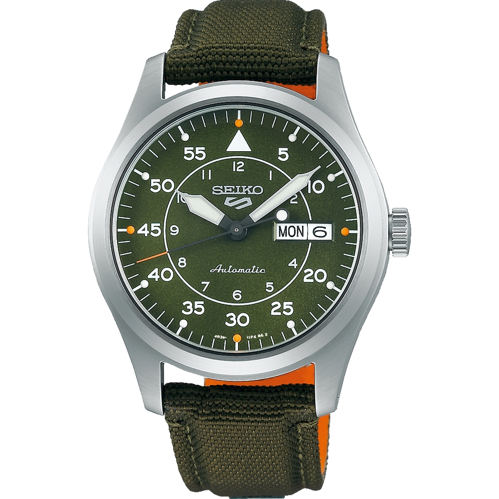 Seiko 5 Sports Uhrenarmband SRPH29 Grün Canvas 20mm