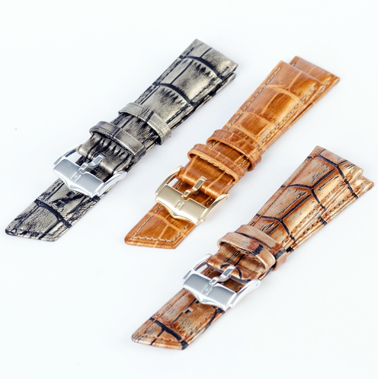 Hirsch Princess Uhrenarmband Alligatorgrain Orange