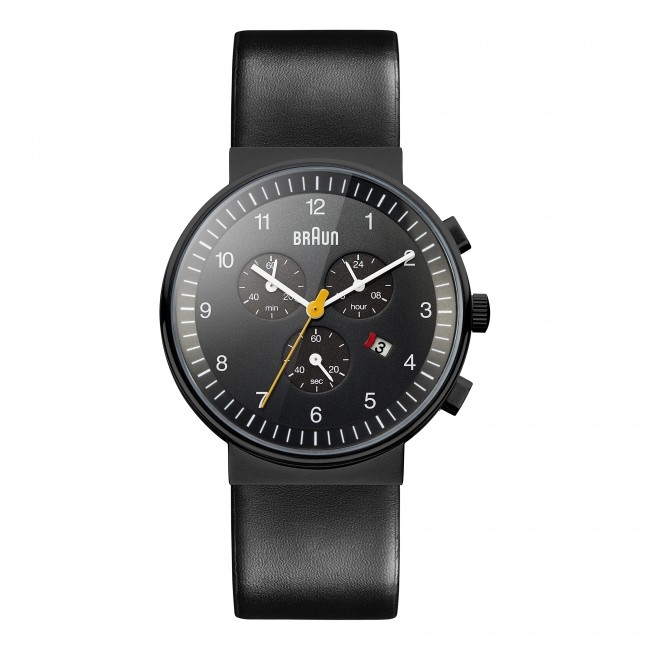Braun Uhrenarmband für BN0035BKBKG - Leder Schwarz