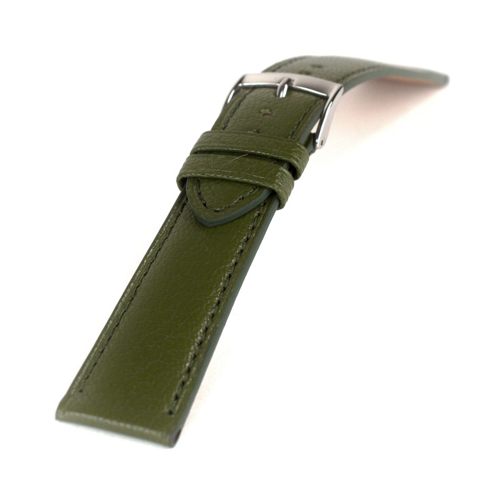 LIC Madras Ziegenleder Uhrenarmband Olive