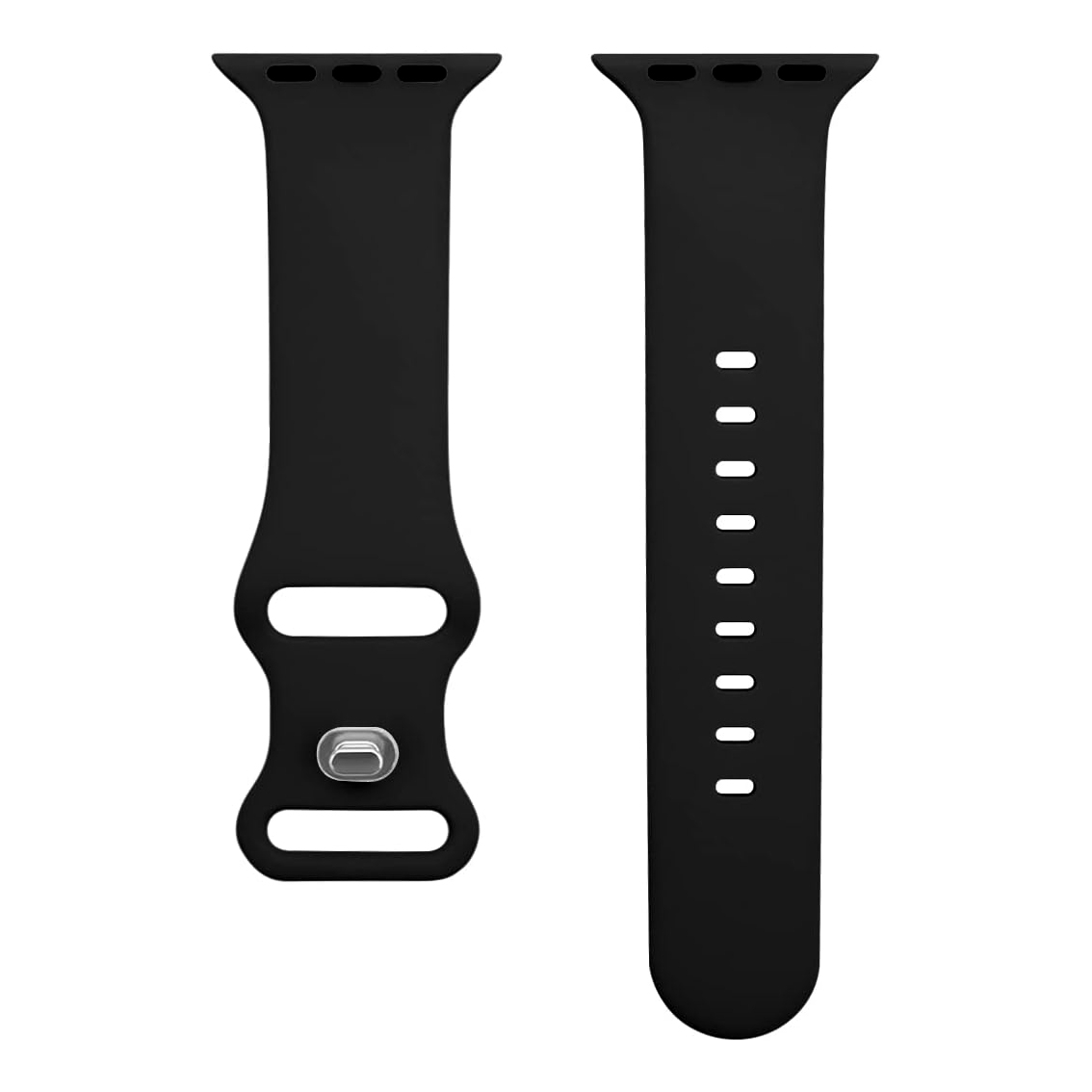 Apple Watch Uhrenarmband Gummi Schwarz