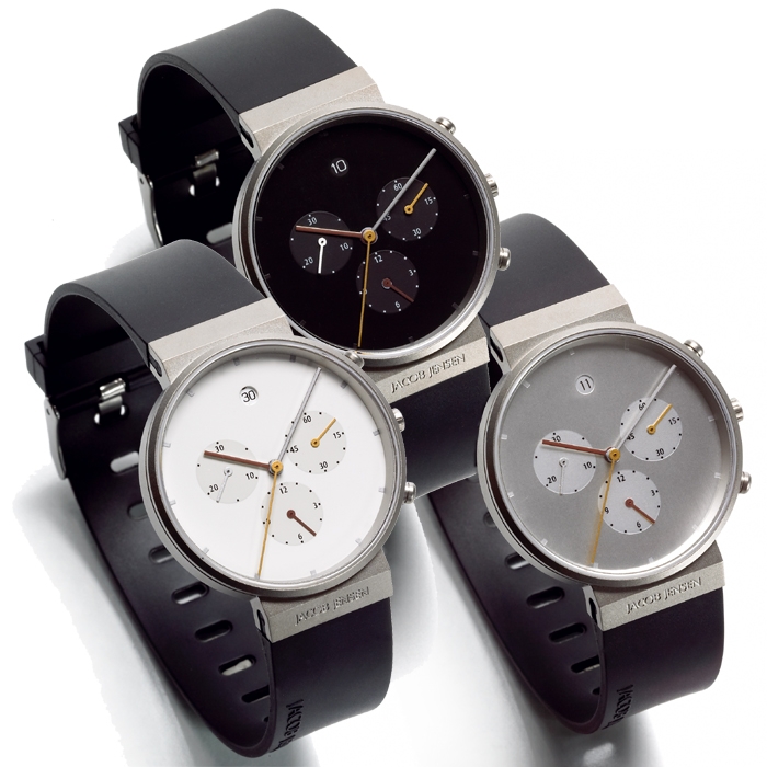 Jacob Jensen Uhrenarmband 600, 601, 602, 702 Gummi 19mm 