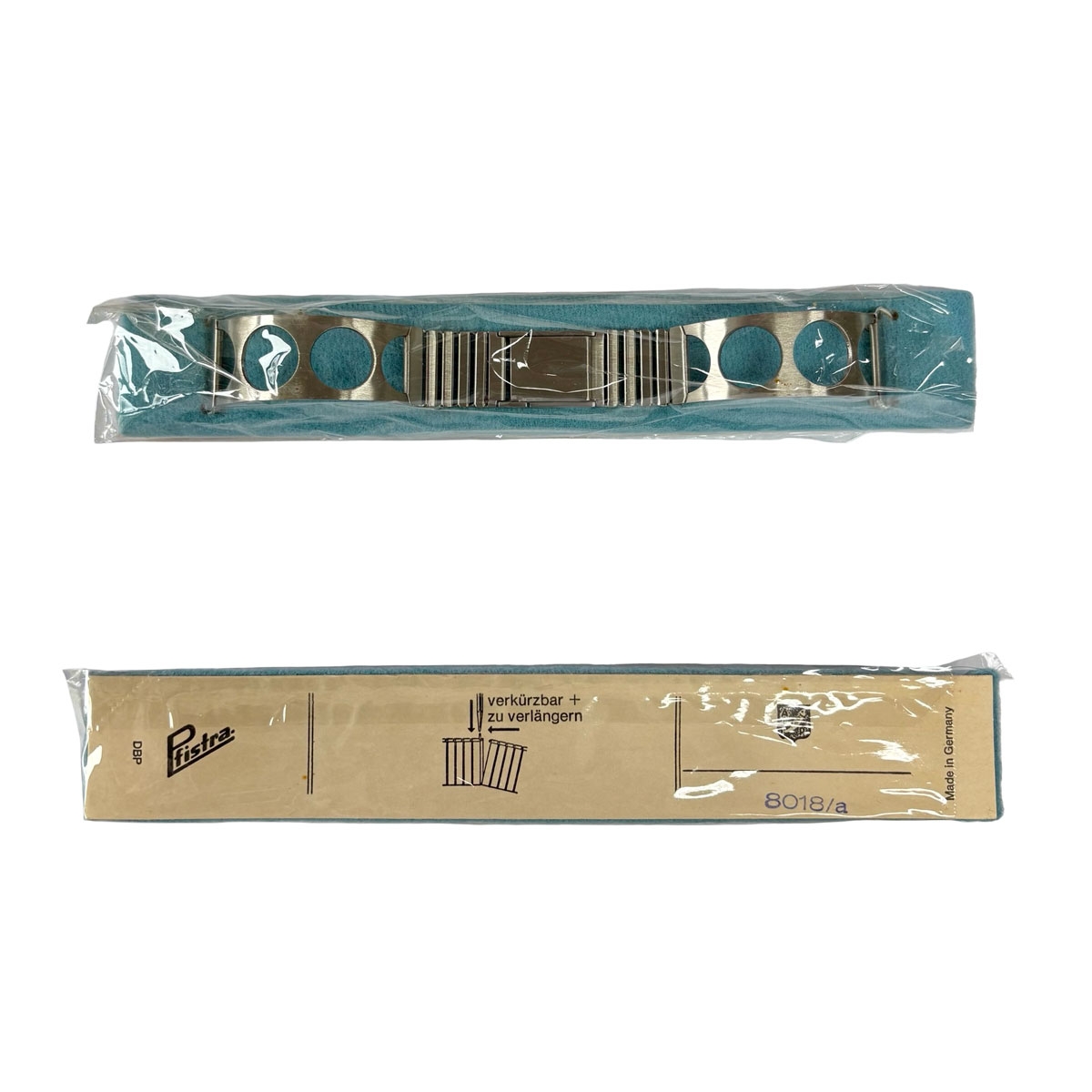 Pfistra Rally Stahl Uhrenarmband 8016-8018/A - Vintage NOS 70er Jahre - 20/18/16mm