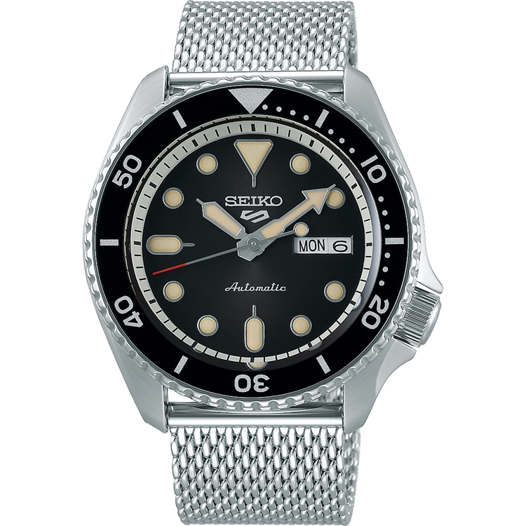 Seiko 5 Sports Uhrenarmband SRPD73 Mesh (Milainese) Silber