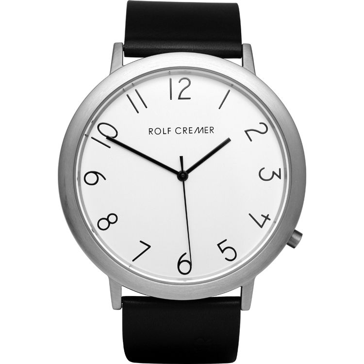 Rolf Cremer Jumbo II 491947 Uhrenarmband Schwarz Leder 24mm