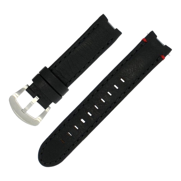 Buddha to Buddha Uhrenarmband für Accelerator BTB.F.R... 39mm Uhren- Leder Schwarz 18mm
