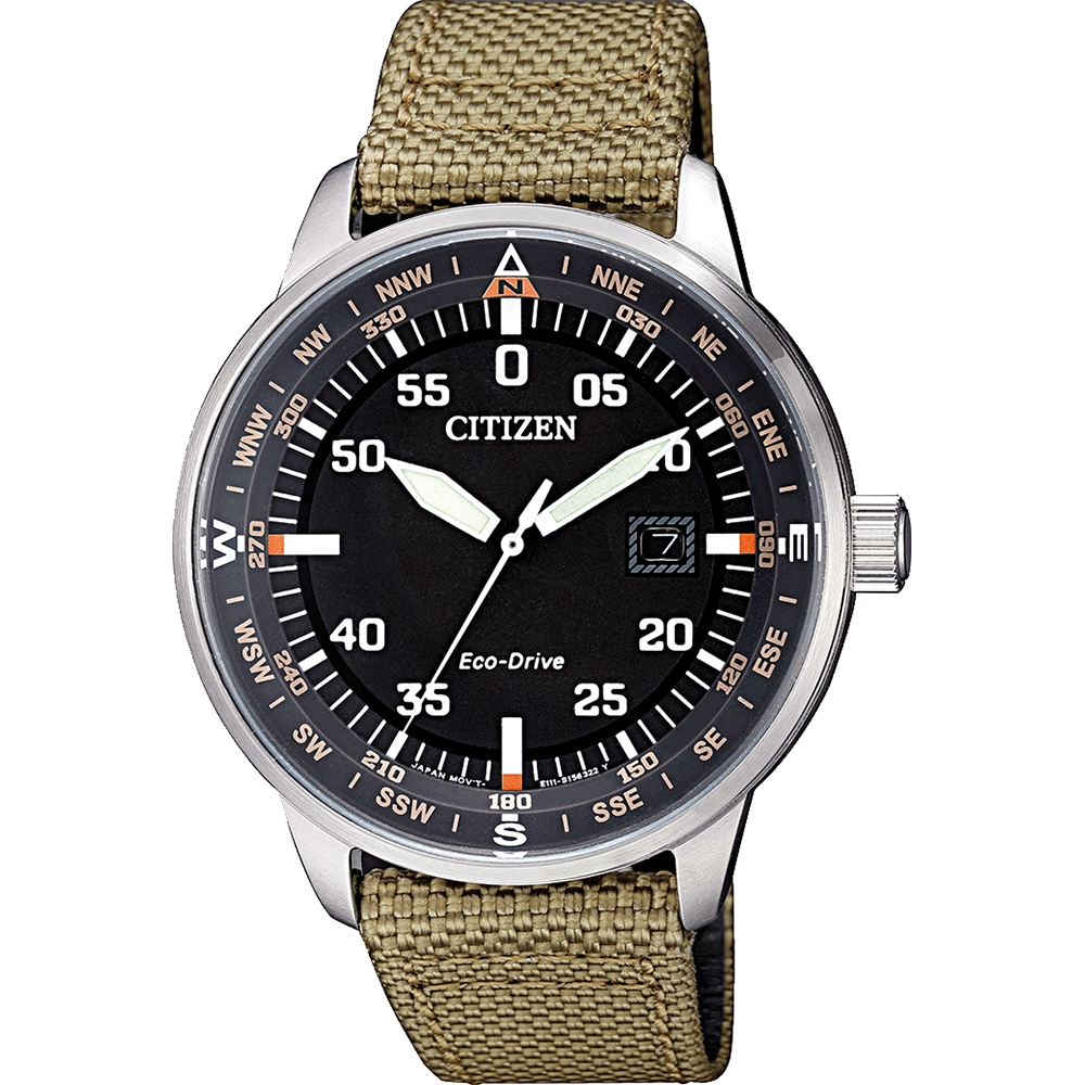 Citizen Eco-Drive Aviator BM7390-14E Uhrenarmband 20mm