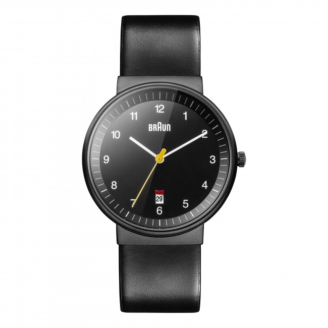 Braun Uhrenarmband für BN0032BKBKG - Leder Schwarz