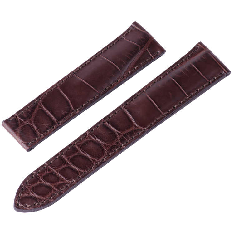 Maurice Lacroix Pontos Uhrenarmband Klemmschliesse Mississippi Alligator Braun 20/18 mm