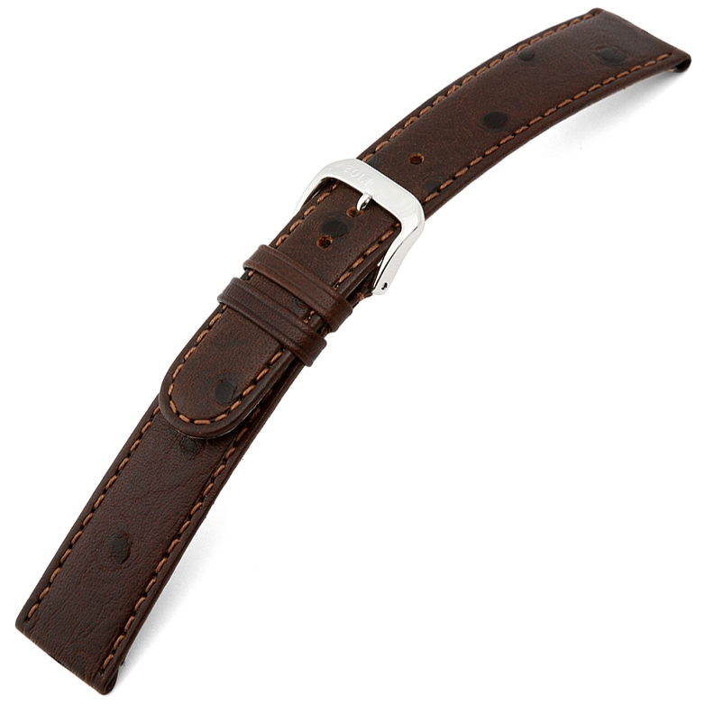 Happel Dundee Vogelstrauß Uhrenarmband Rindsleder Braun
