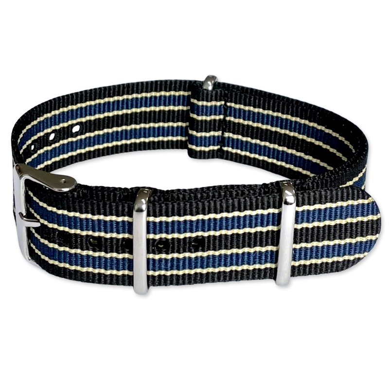 No Time To Die Blau NATO Uhrenarmband G10 Military Nylon Strap
