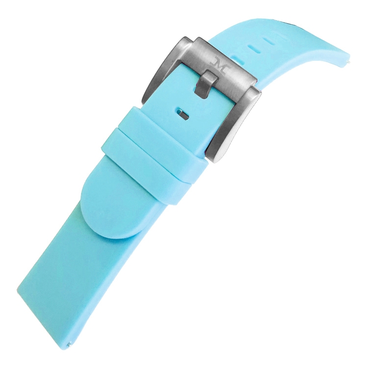 Marc Coblen / TW Steel Silikon Uhrenarmband Pastellblau 22mm