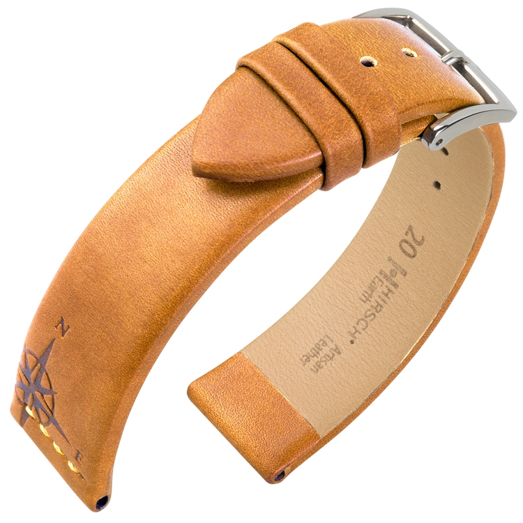 Hirsch Earth Artisan Vintage Uhrenarmband Honig