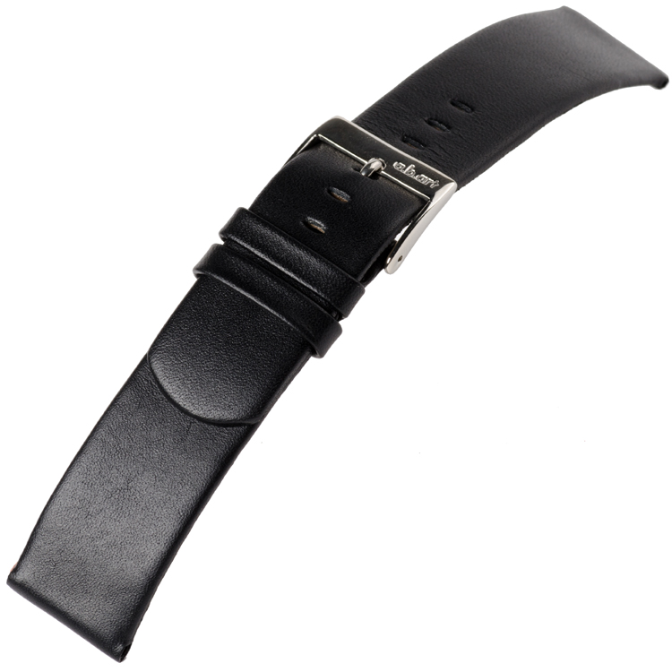 a.b.art Ersatzuhrenarmband D DL E ES I OS Serie Schwarz 12, 16, 21 und 26 mm