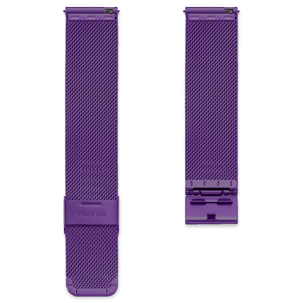 Milanaise Mesh Uhrenarmband 0.6 Fein Gewebter Stahl Lila