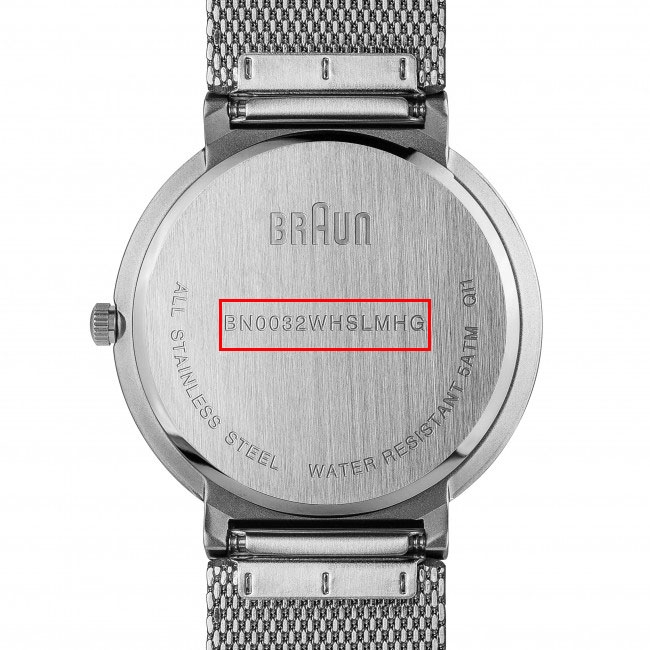Braun Uhrenarmband für BN0032WHSLMHG - Mesh Milanaise
