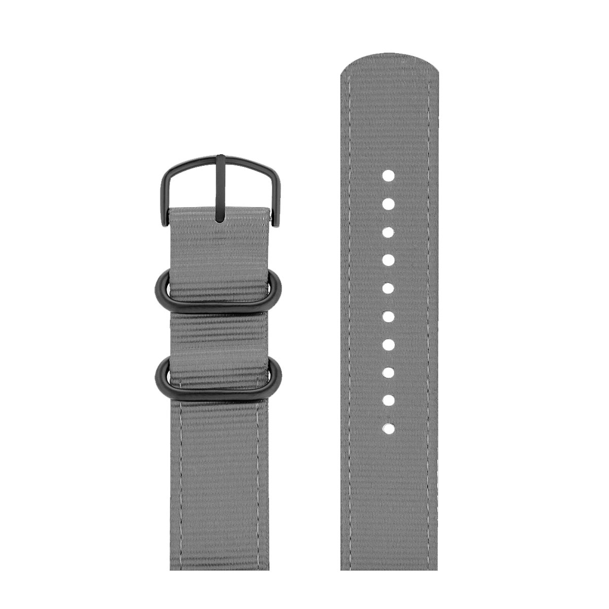 Picto Uhrenarmband Ghost Nets - Wiederverwerteter Kunststoff Grau - 20mm