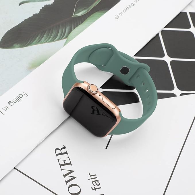 Apple Watch Uhrenarmband Gummi Meeresgrün