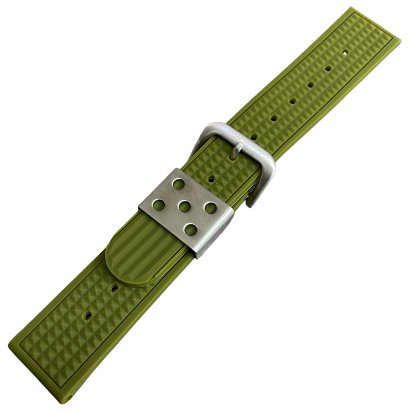 Waffle Strap Uhrenarmband Gummi Grün