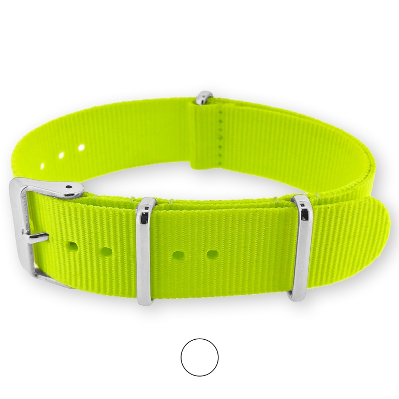 Neongelbes NATO Uhrenarmband G10 Military Nylon Strap