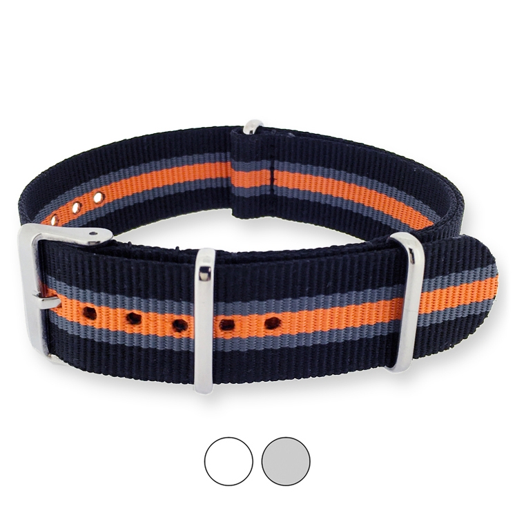 Heritage Schwarz NATO Uhrenarmband G10 Military Nylon Strap