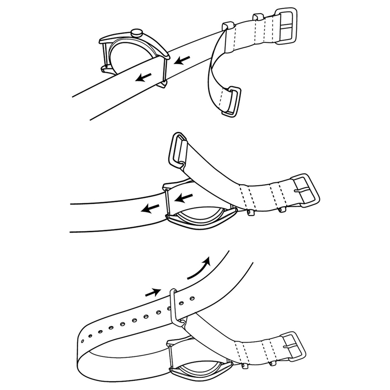 Braun NATO Uhrenarmband Nylon- 20mm