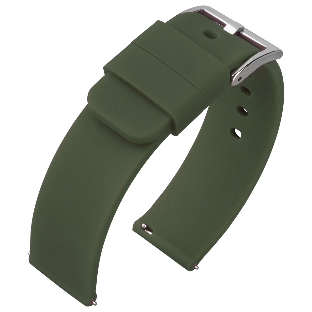 Silikon Gummi Uhrenarmband Olivgrün