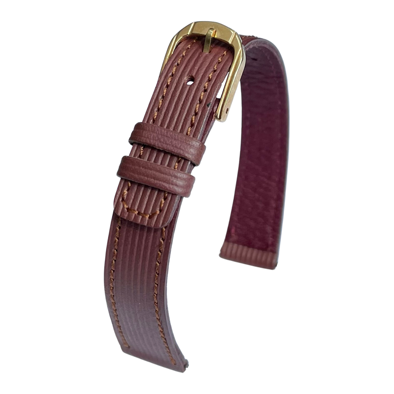 Seiko 2A22 Uhrenband Kalbsleder Rotbraun 13mm
