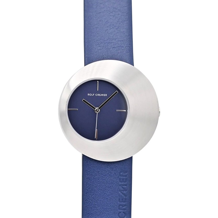 Rolf Cremer Eclips 505904 Uhrenarmband Blau Leder 20mm