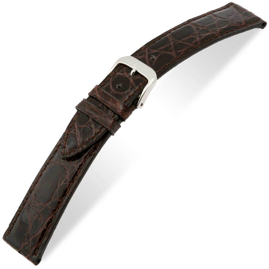 Rios Lord Uhrenarmband Krokodilleder Braun