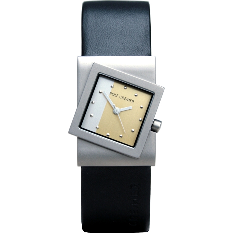 Rolf Cremer Turn 492300 Uhrenarmband Schwarz Leder 22mm