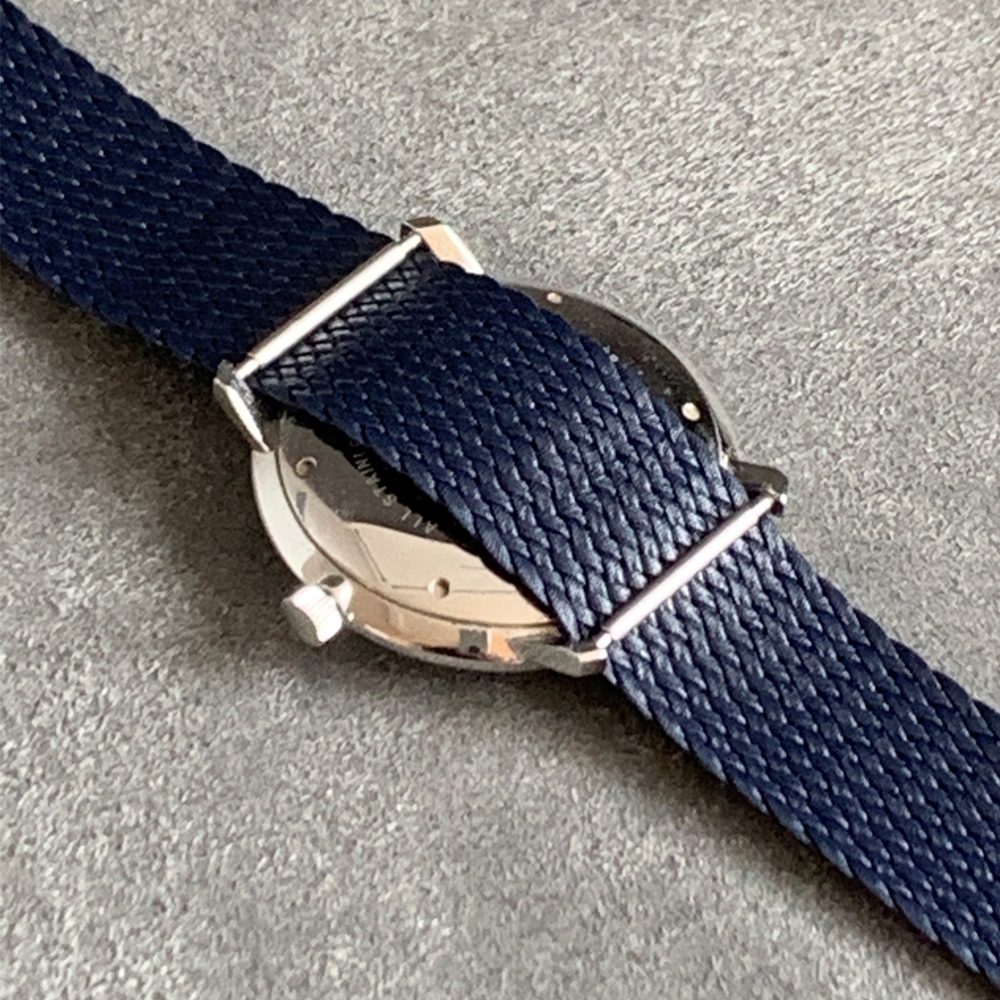 Perlon Gewobenes Uhrenarmband Dunkelgrün