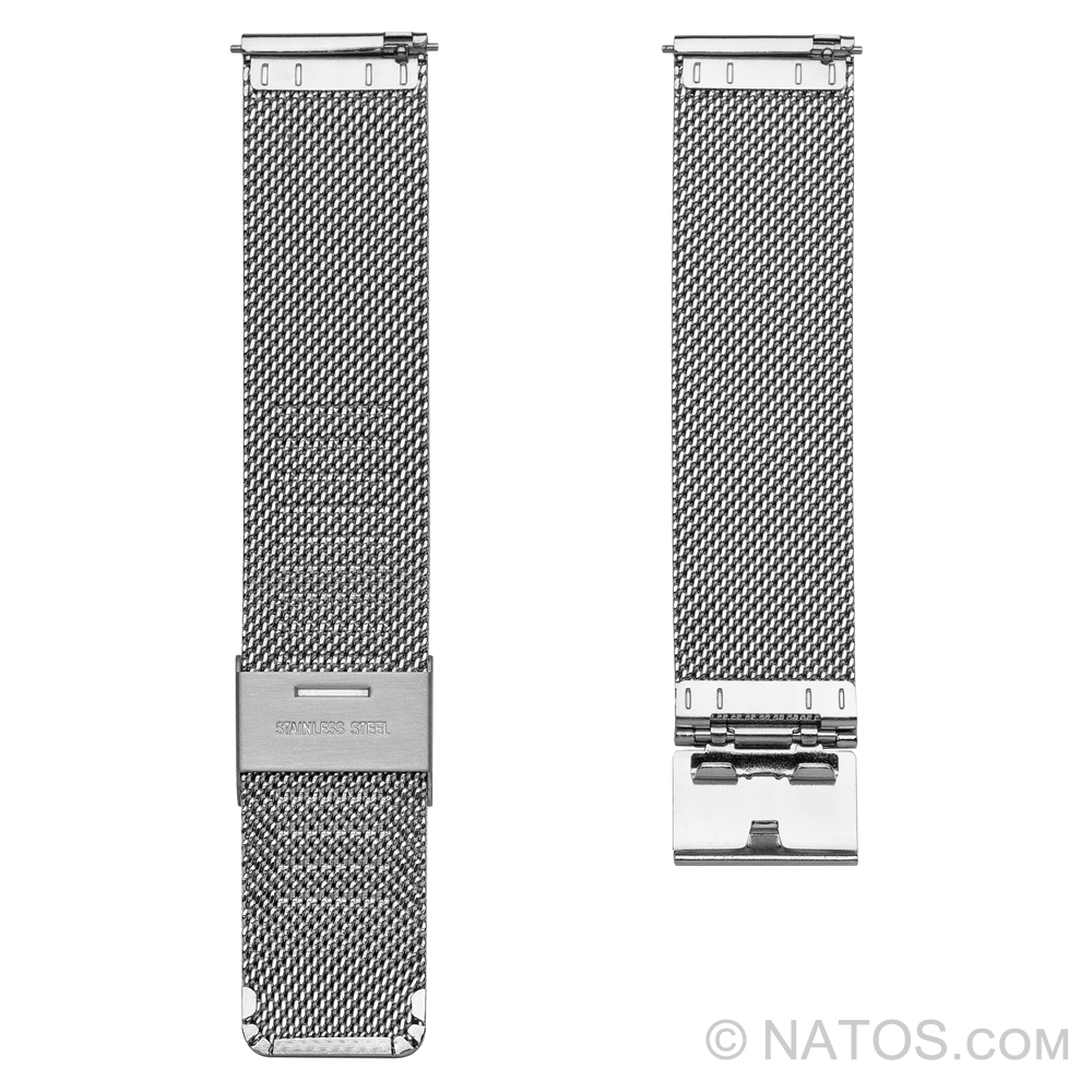 Milanaise Mesh Uhrenarmband 0.6 Fein Gewebter Stahl
