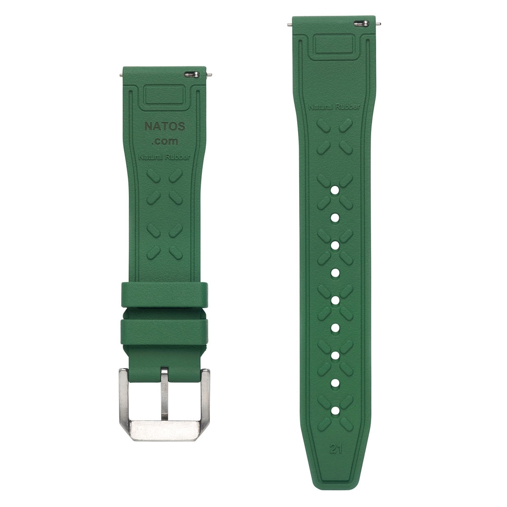 IWC Stil Uhrenarmband FKM Gummi Grün