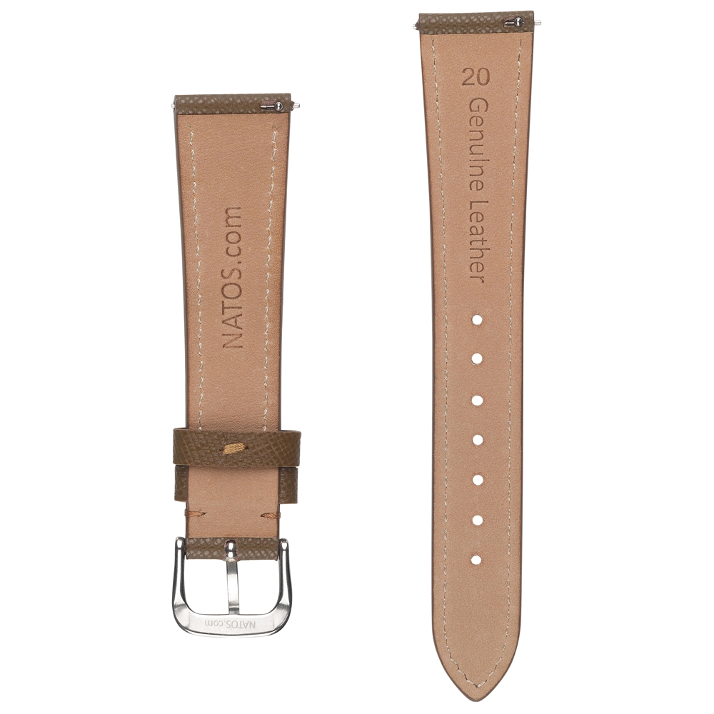 Saffiano Uhrenarmband Kalbsleder Braun