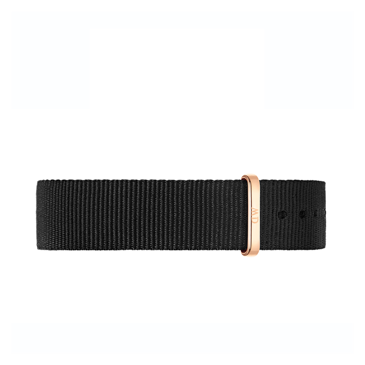 Daniel Wellington 18mm Classic Cornwall NATO Uhrenarmband mit Roségoldfarbiger Schliesse