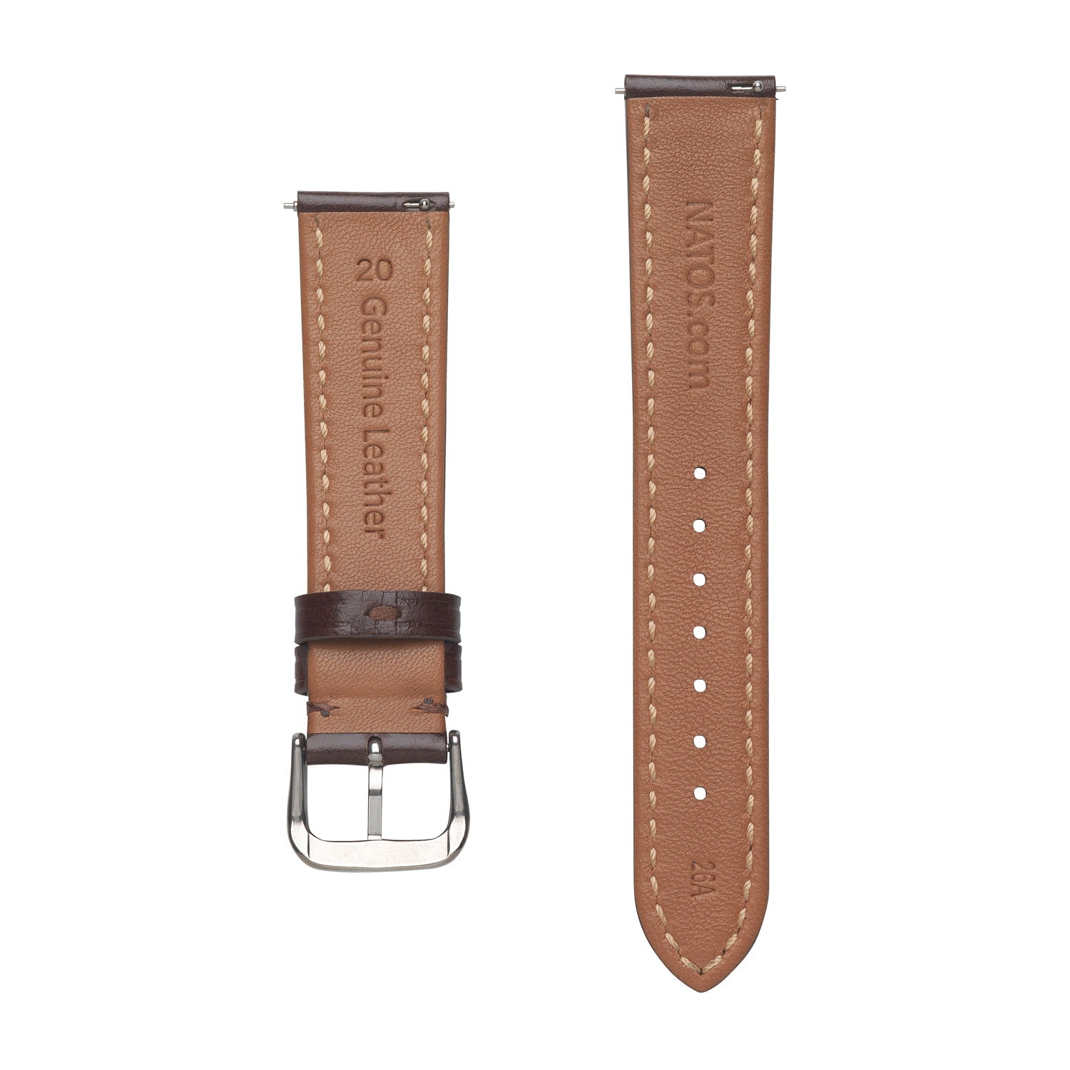 Uhrenarmband Italienisches Kalbsleder Braun