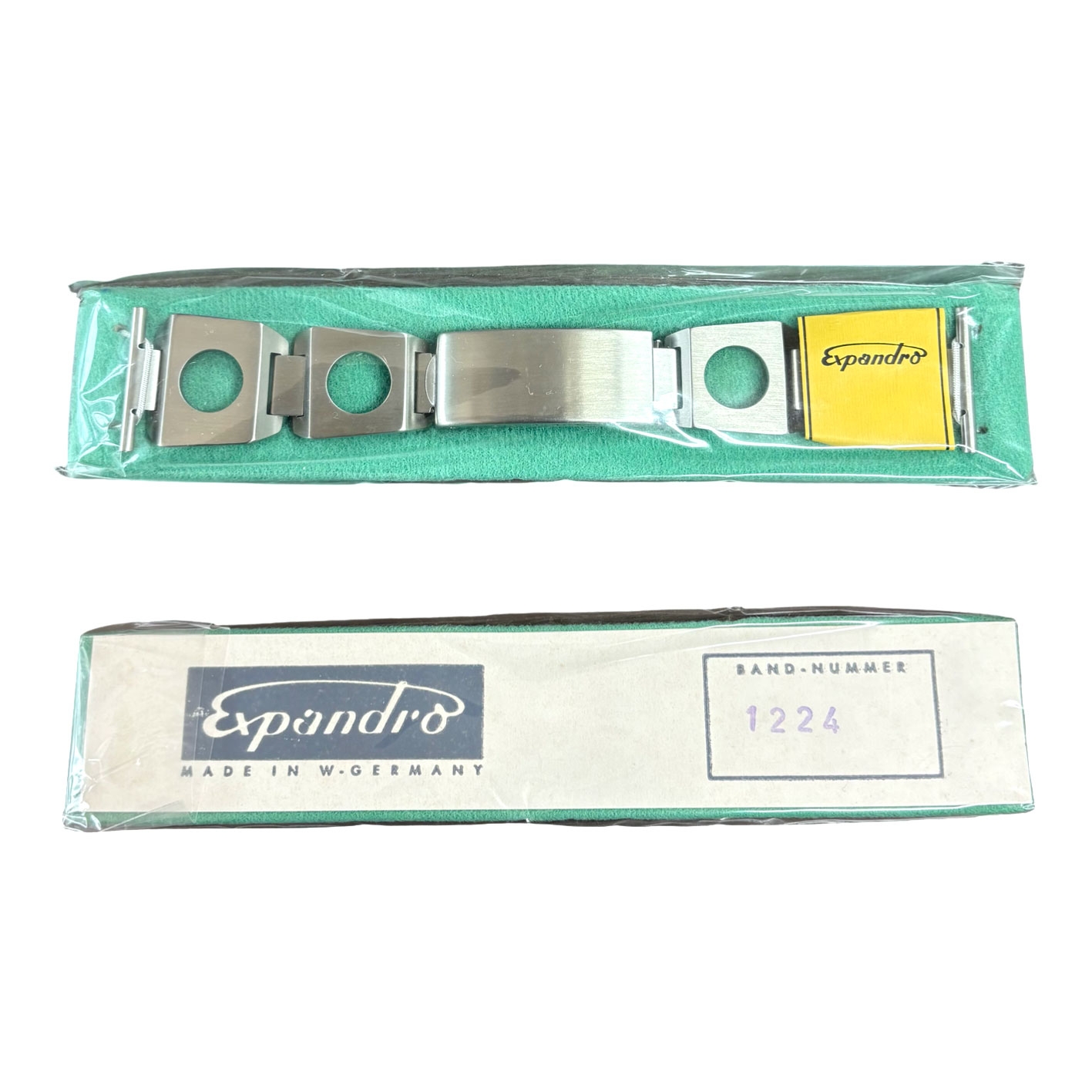 Expandro Stahl Tropic Uhrenarmband 1224 - Vintage NOS 70er Jahre - 18-26mm