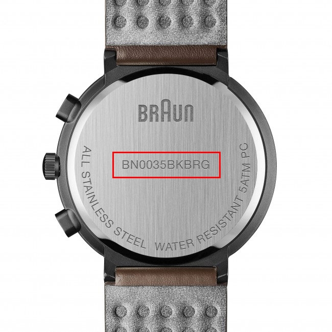 Braun Uhrenarmband für BN0035BKBRG - Leder Braun