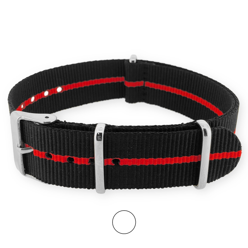 Skunk Rot NATO Uhrenarmband G10 Military Nylon Strap